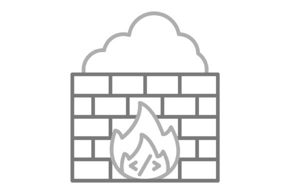 Brick Wall Greyscale Line Icon: A Versatile Design Asset