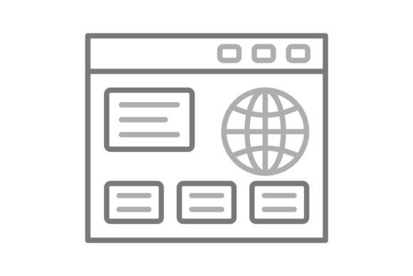Browser Greyscale Line Icon: A Designer's Essential Asset