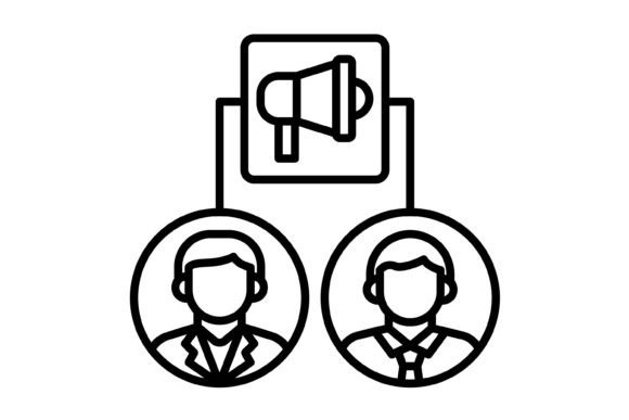 Campaign Outline Icon: Versatile Icons for Modern Projects