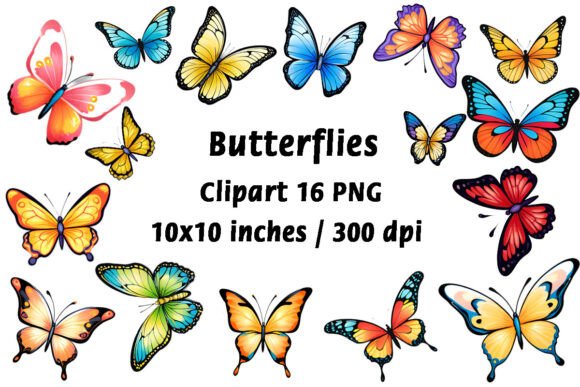 Elevate Your Designs with Magic Butterflies Clipart