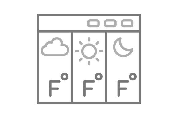 Forecast Greyscale Line Icon: A Designer's Guide
