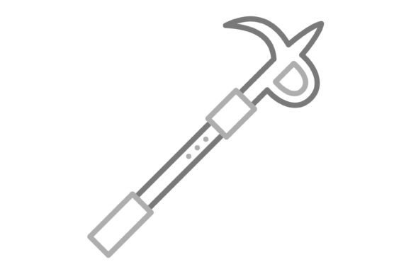 Hook Greyscale Line Icon: A Versatile Asset for Modern Projects