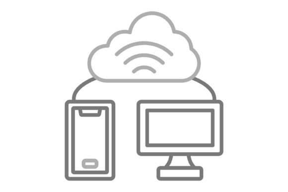Modern Clarity: The Wifi Connection Greyscale Line Icon