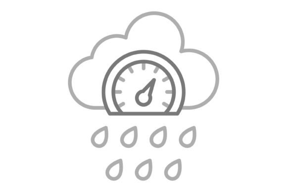 Pressure Greyscale Line Icon: Versatile Design Asset