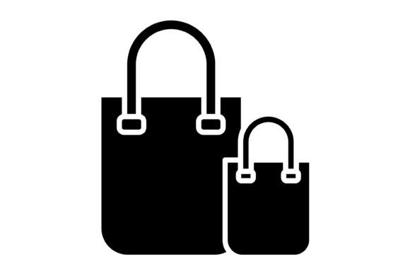 Shopping Bag Glyph Icon: Essential Files for Modern Design