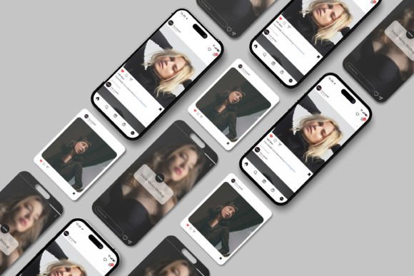 Showcase Your Work with a Professional Multiple Social Media Mockup