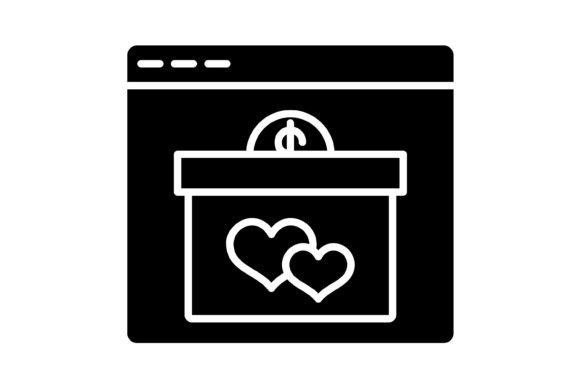 Unlocking Impact: The Online Donation Glyph Icon for Your Projects