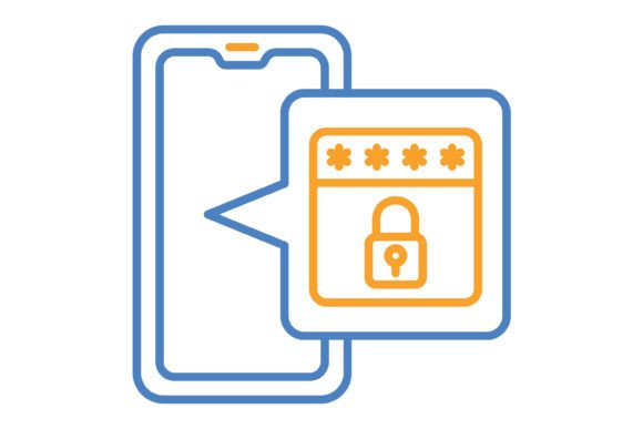 Unlocking Versatility: The Lock Blue & Orange Line Icon for Modern Projects